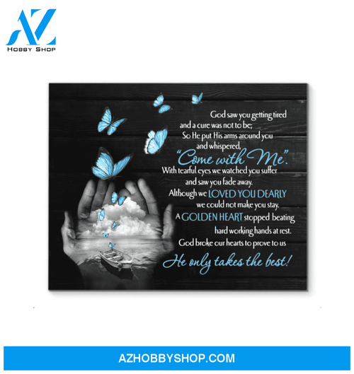 Butterfly Canvas Come With Me Gift For Family
