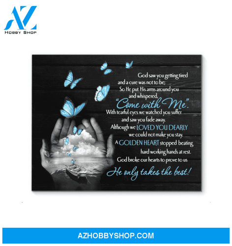 Butterfly Canvas Come With Me Gift For Family