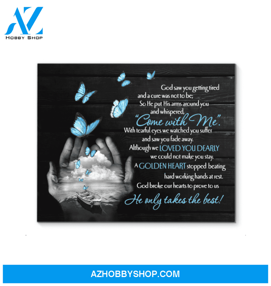 Butterfly Canvas Come With Me Gift For Family