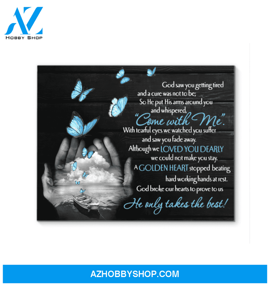 Butterfly Canvas Come With Me Gift For Family