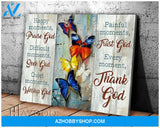 Butterfly - Canvas - Every Moment, Thank God