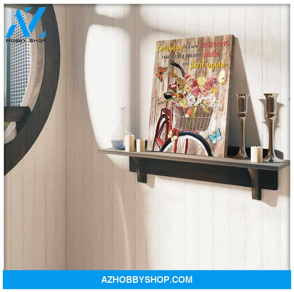 Butterfly Canvas Everyday is a new beginning Wall Art Decor