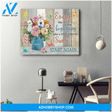 Butterfly Canvas Everyday is a new beginning Wall Art Decor