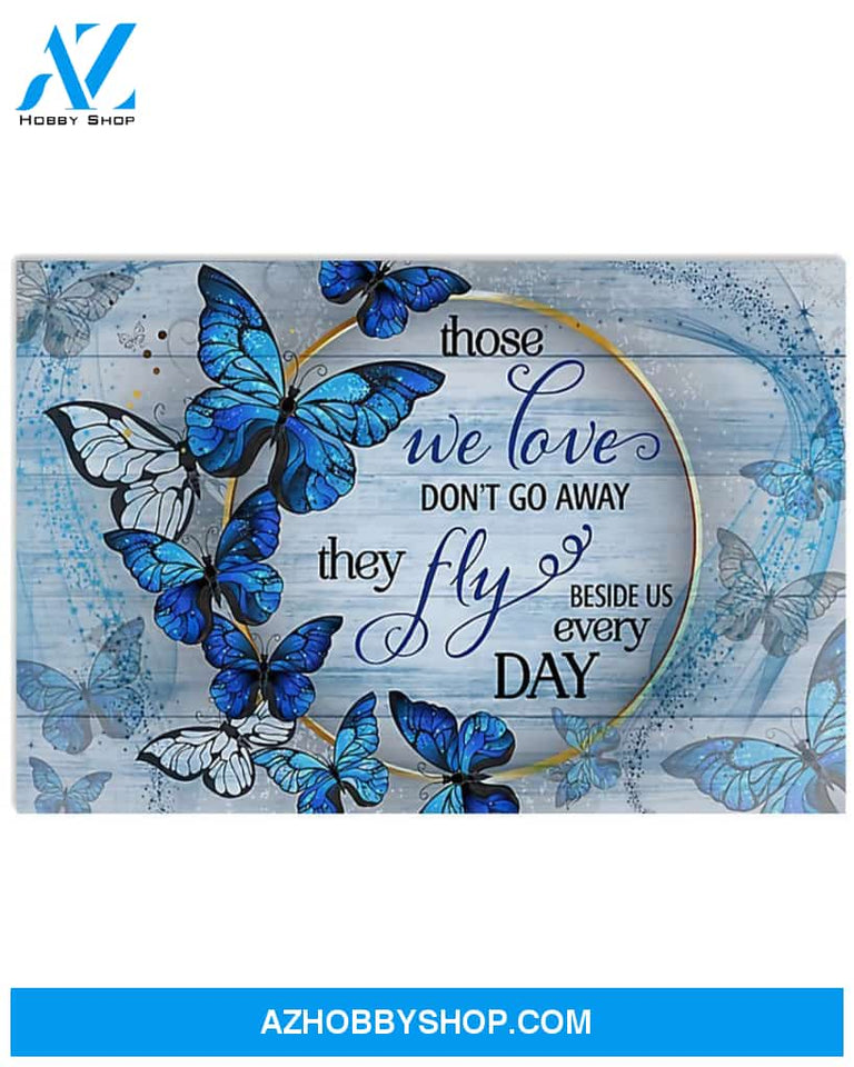 Butterfly Canvas Gift, Wall Decor Visual Art