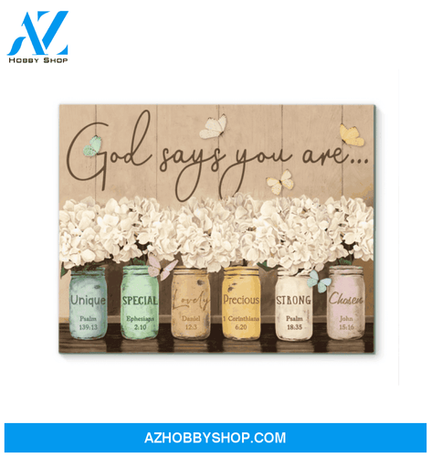 Butterfly Canvas Gift For People God Says You Are Special