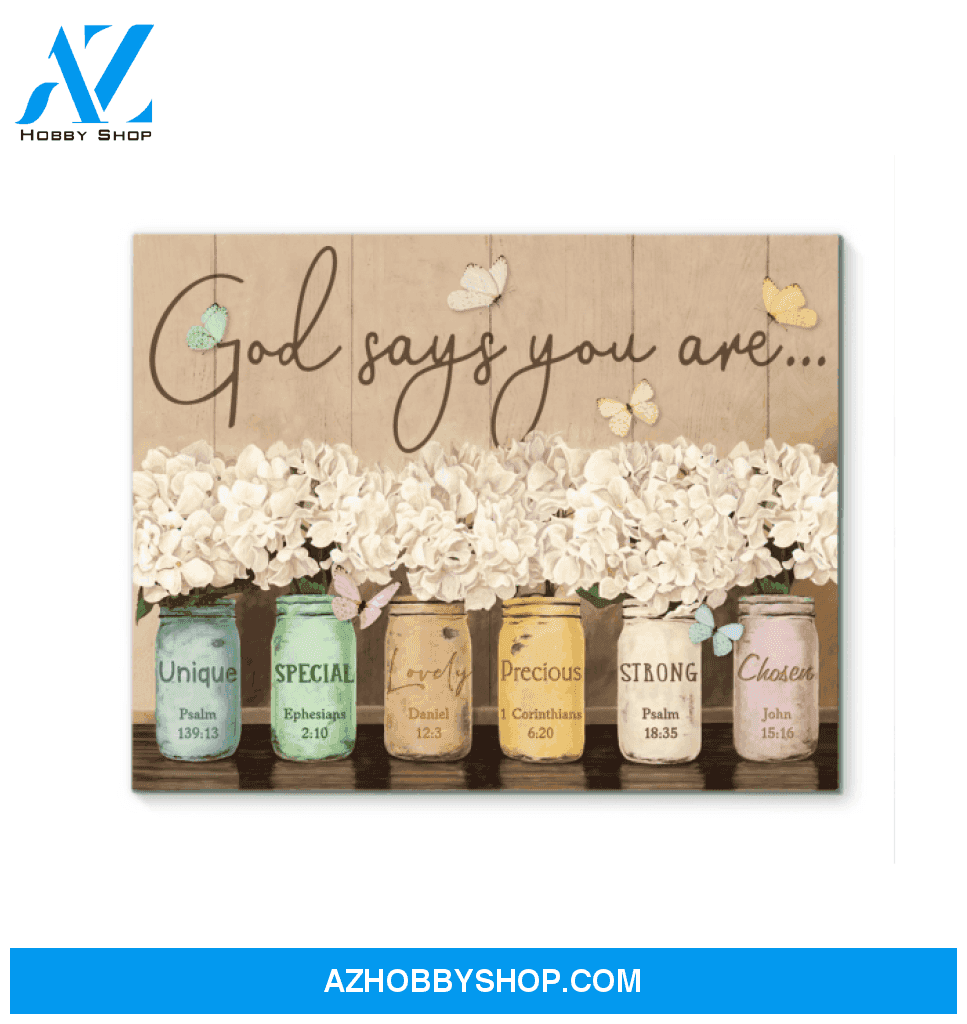 Butterfly Canvas Gift For People God Says You Are Special