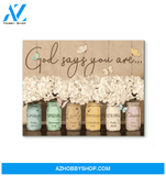 Butterfly Canvas Gift For People God Says You Are Special