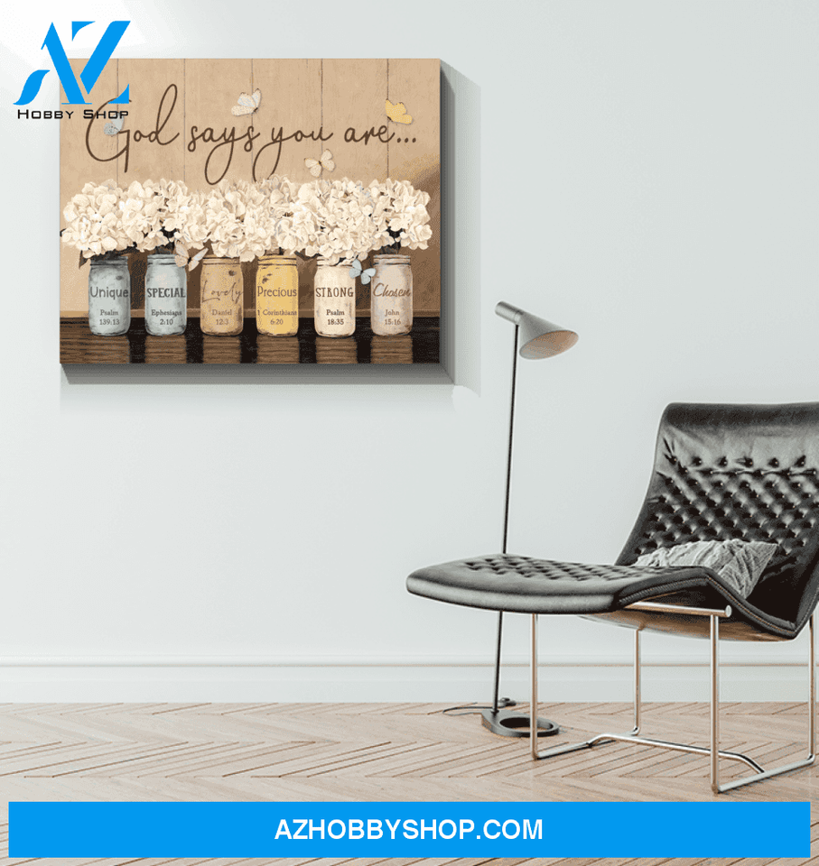 Butterfly Canvas Gift For People God Says You Are Special