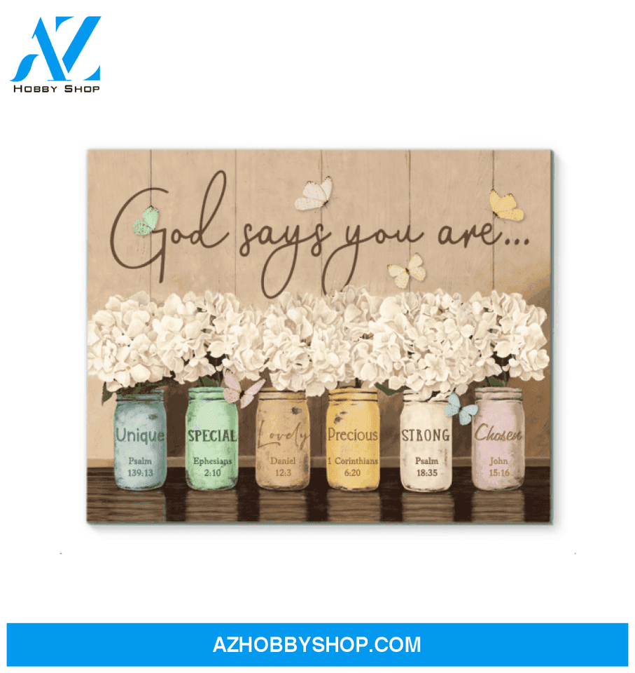 Butterfly Canvas Gift For People God Says You Are Special