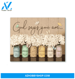 Butterfly Canvas Gift For People God Says You Are Special