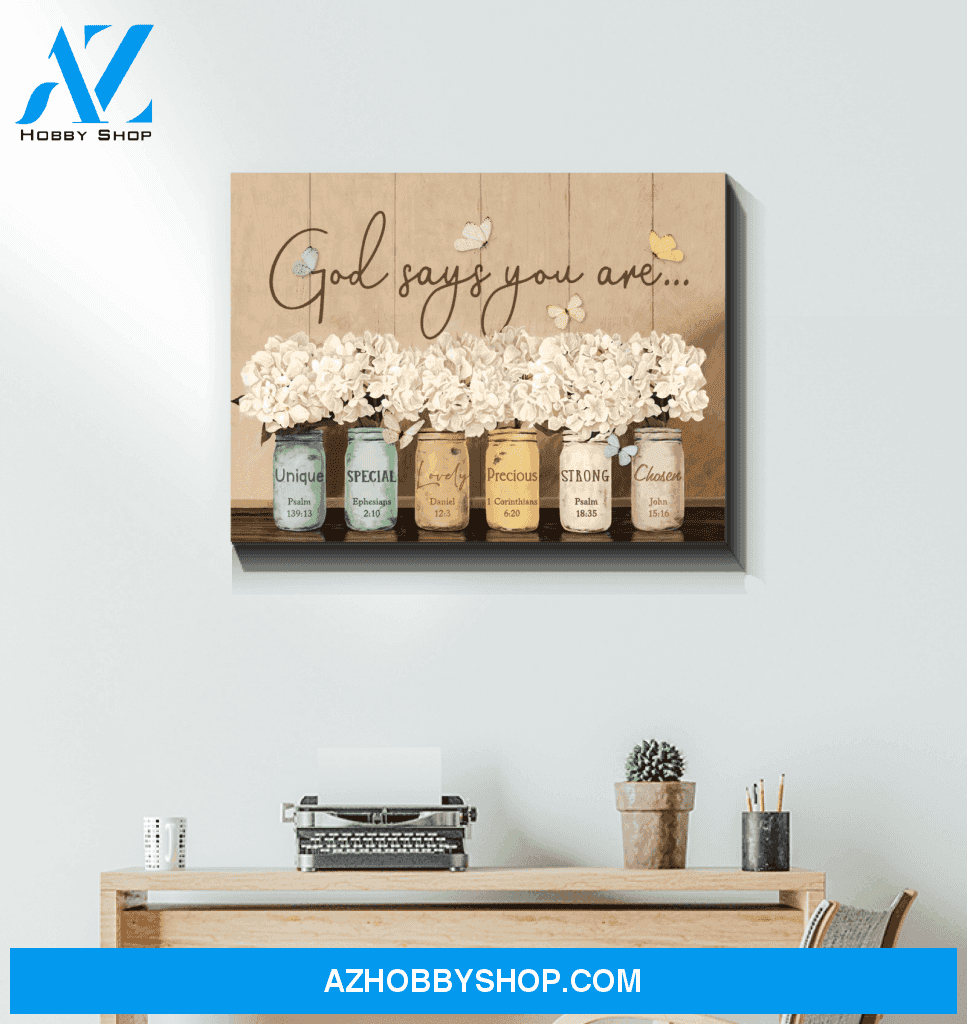 Butterfly Canvas Gift For People God Says You Are Special