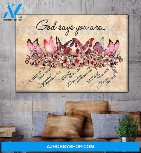 Butterfly - Canvas God Says You Are Id1-P