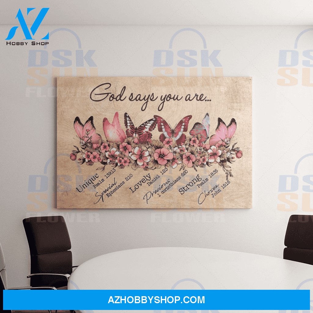 Butterfly - Canvas God Says You Are Id1-P