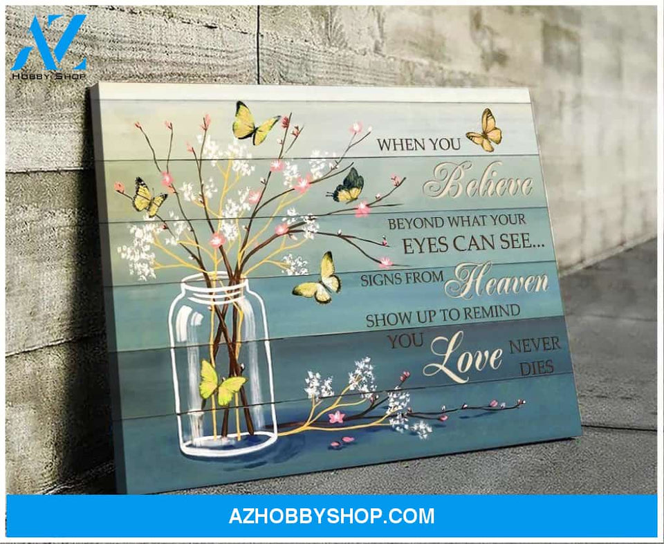 Butterfly Canvas - Hanging Art For Living Room