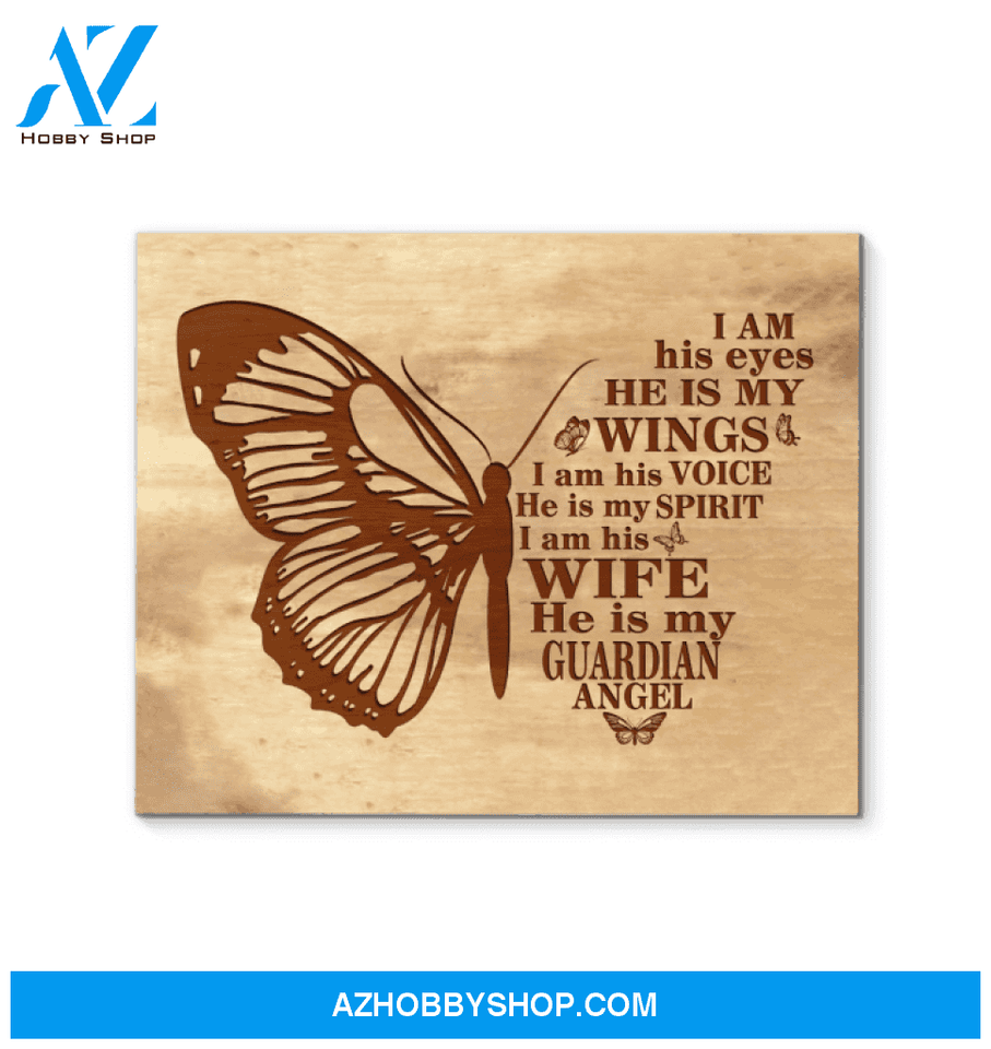 Butterfly Canvas He Is My Guardian Angel Trending Gift For People