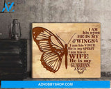 Butterfly Canvas He Is My Guardian Angel Trending Gift For People