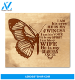 Butterfly Canvas He Is My Guardian Angel Trending Gift For People