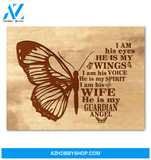 Butterfly Canvas He Is My Guardian Angel Trending Gift For People