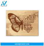 Butterfly Canvas He Is My Guardian Angel Trending Gift For People