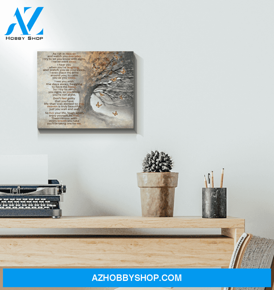 Butterfly Canvas I Hear You When You'Re Laughing