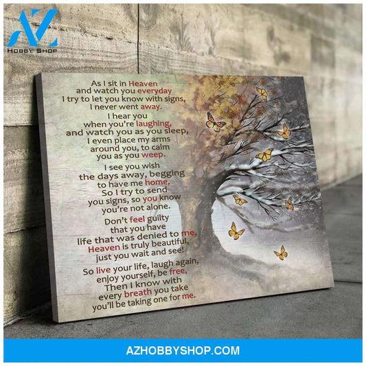 Butterfly Canvas I Hear You When You'Re Laughing