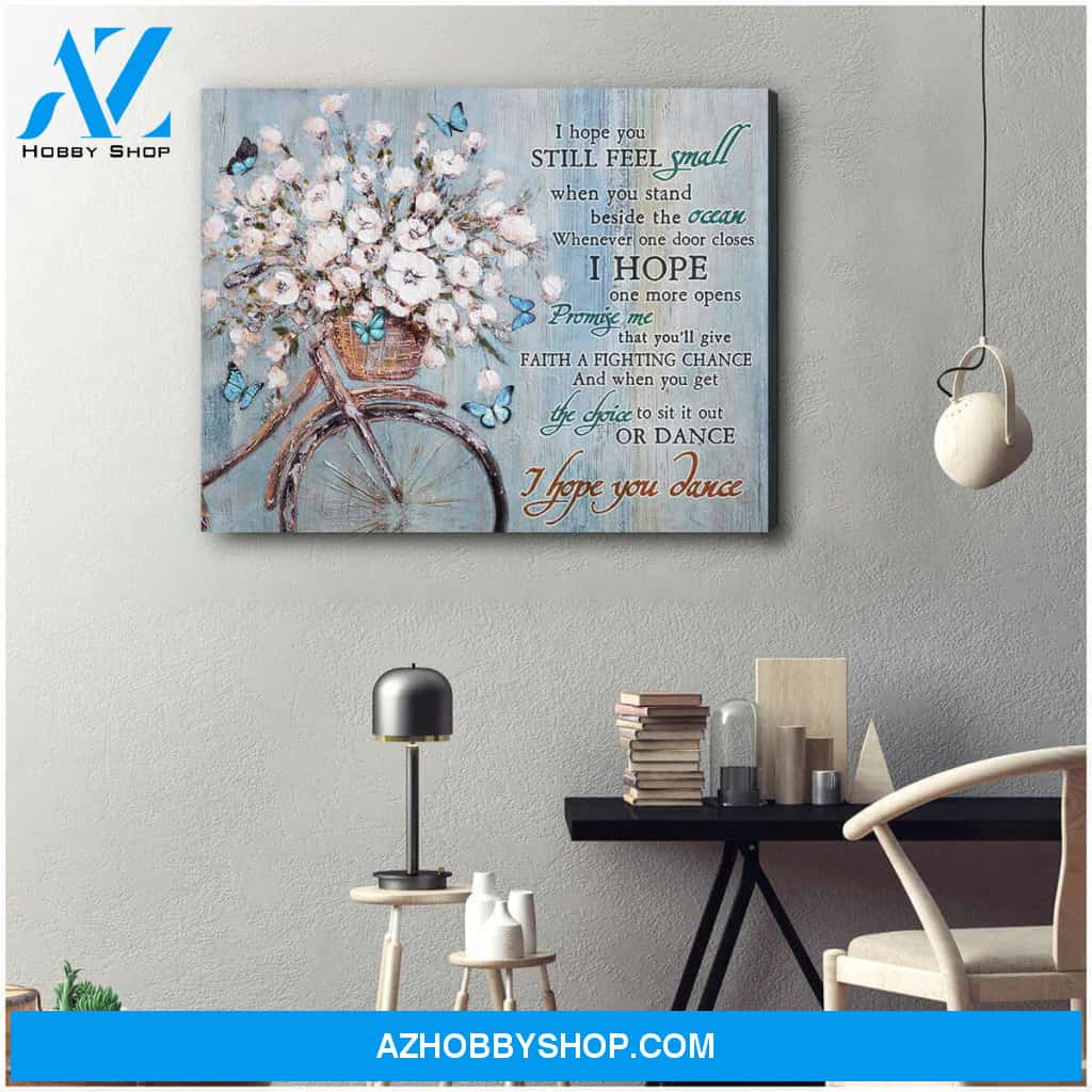 Butterfly Canvas I Hope You Dance Wall Art Decor, Canvas Wall Art