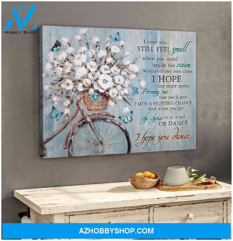 Butterfly Canvas I Hope You Dance Wall Art Decor, Canvas Wall Art