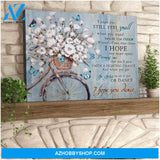 Butterfly Canvas I Hope You Dance Wall Art Decor, Canvas Wall Art