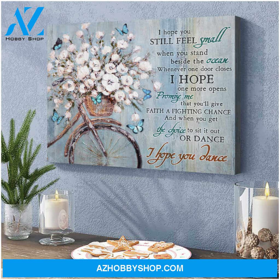Butterfly Canvas I Hope You Dance Wall Art Decor, Canvas Wall Art