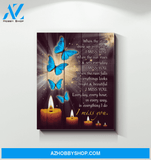 Butterfly Canvas I Miss You Trending Gift For Your Love