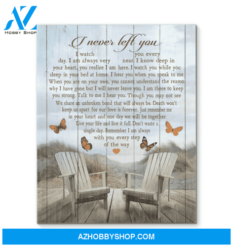 Butterfly - Canvas - I Never Left You Vertical Canvas Framed Canvas