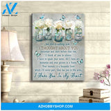 Butterfly Canvas I Thought Of You Memorial Wall Art Decor, Canvas Wall Art