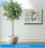 Butterfly Canvas I Thought Of You Today Yesterday And All Times