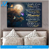 Butterfly Canvas I Thought Of You Wall Art Decor | Moosfy Wrap Canvas Ready To Hang