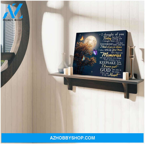 Butterfly Canvas I thought of you Wall Art Decor, Canvas Wall Art