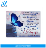 Butterfly Canvas I'Ll Love You Always Giving Mom