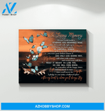 Butterfly Canvas In Loving Memory You Will Never Be Forgetten