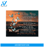 Butterfly Canvas In Loving Memory You Will Never Be Forgetten