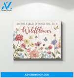 Butterfly Canvas In The Field Of Roese She Is A Wildflower