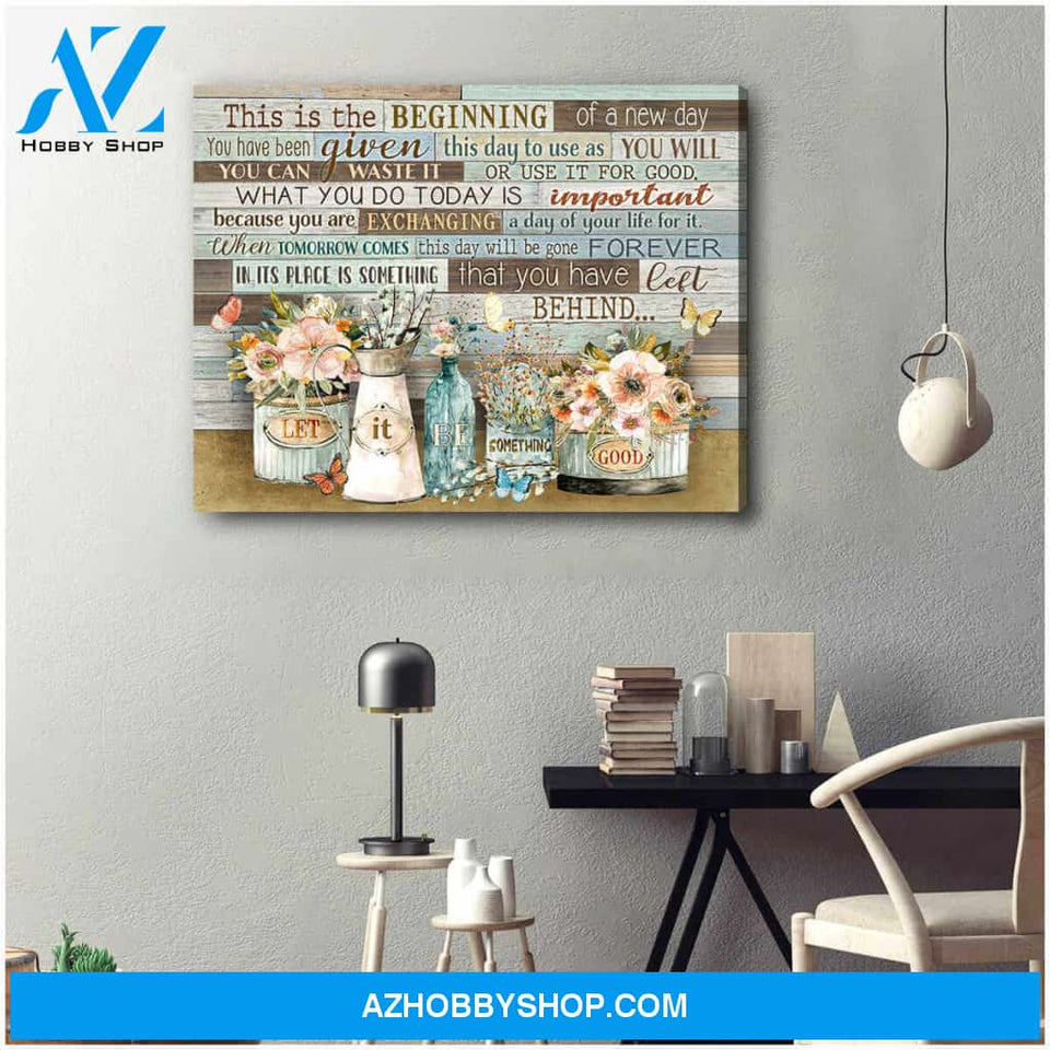 Butterfly Canvas Let it be something good Wall Art Decor, Canvas Wall Art