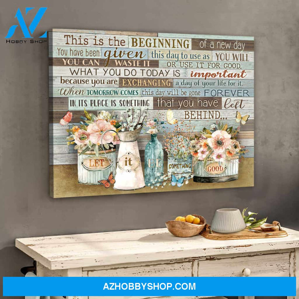 Butterfly Canvas Let it be something good Wall Art Decor, Canvas Wall Art