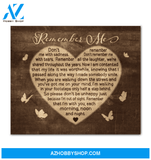 Butterfly Canvas Remember Me Gift For Family