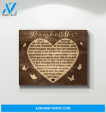 Butterfly Canvas Remember Me Gift For Family