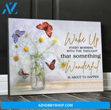 Butterfly Canvas Something Wonderful Is About To Happen