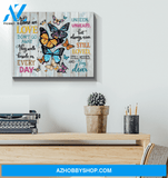 Butterfly Canvas Still Loved Still Missed And Very Dear Giving People