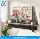 Butterfly Canvas The love of a family is lifes greatest blessing Wall Art Decor