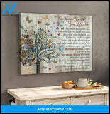 Butterfly Canvas The moment that you left me Wall Art Decor