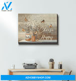 Butterfly Canvas Today I Choose To Be Happy Wall Decor Visual Art