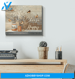 Butterfly Canvas Today I Choose To Be Happy Wall Decor Visual Art