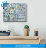 Butterfly Canvas Wake Up Wall Art Decor, Canvas Wall Art